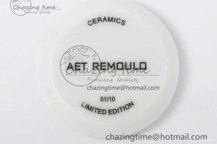 1223 FashionForward Daytona White Ceramic 5GF Best Edition White Black Dial on White Rubber Strap A 2329